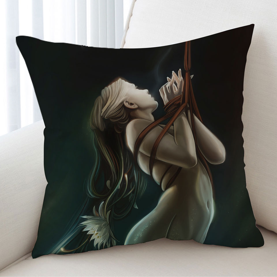 Cool Art the Catch of Beautiful Mermaid Cushion