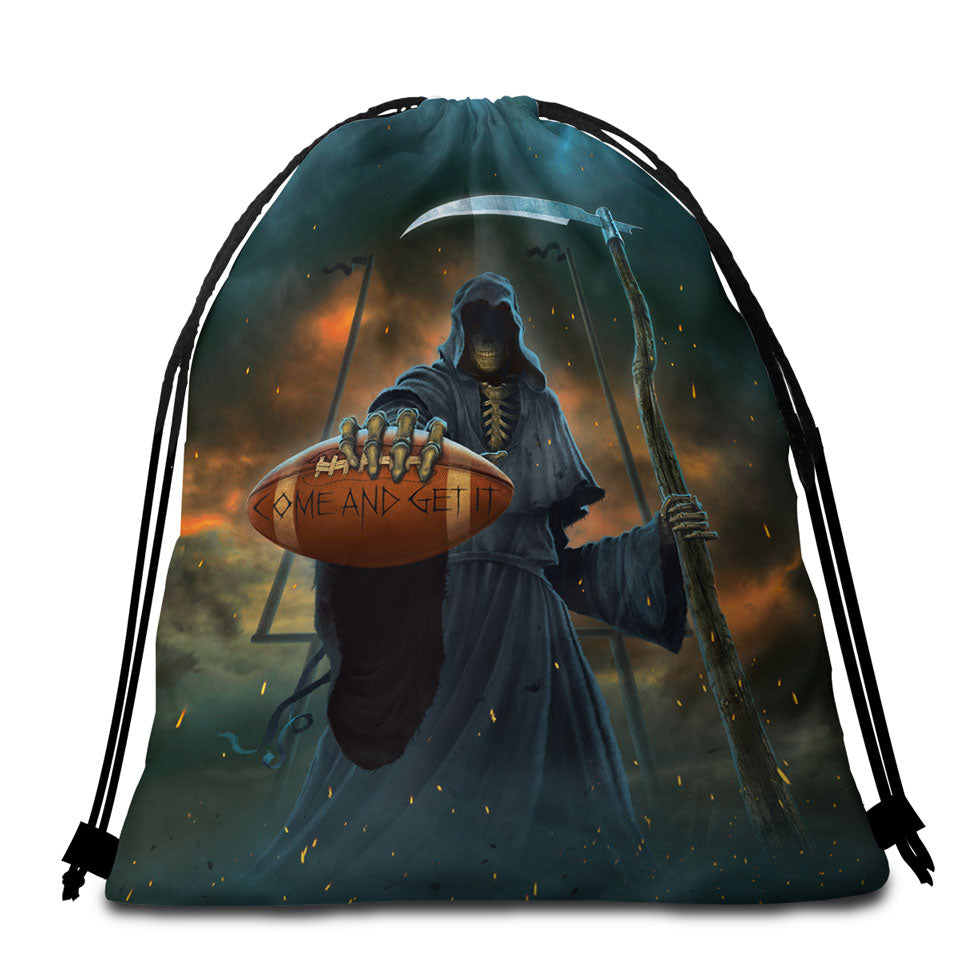 Cute Fictional Creatures Beach Towel Bag for Kids