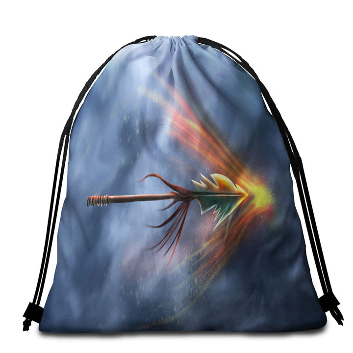 Cool Beach Bags and Towels Fantasy Weapon Spear of Shield