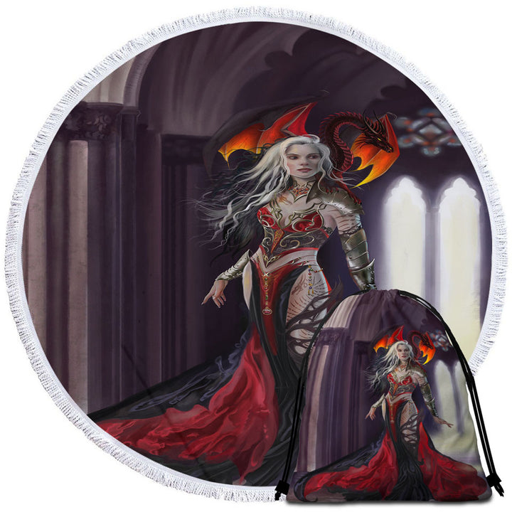Cool Beach Towels Fantasy Art the Dragon Queen