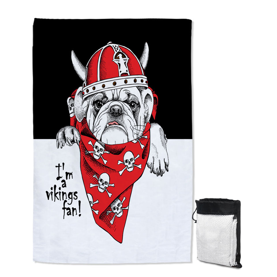 Cool Beach Towels Viking Tough Bulldog