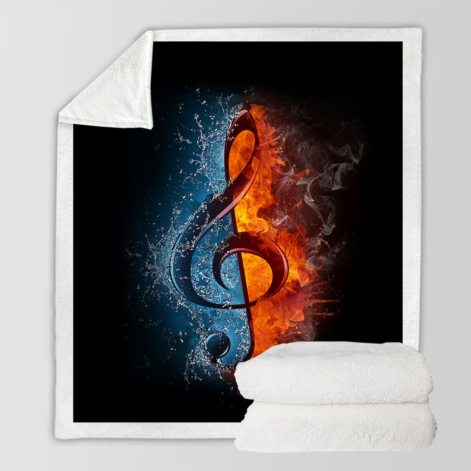 Cool Blankets Fire Vs Water Treble Clef Music Note