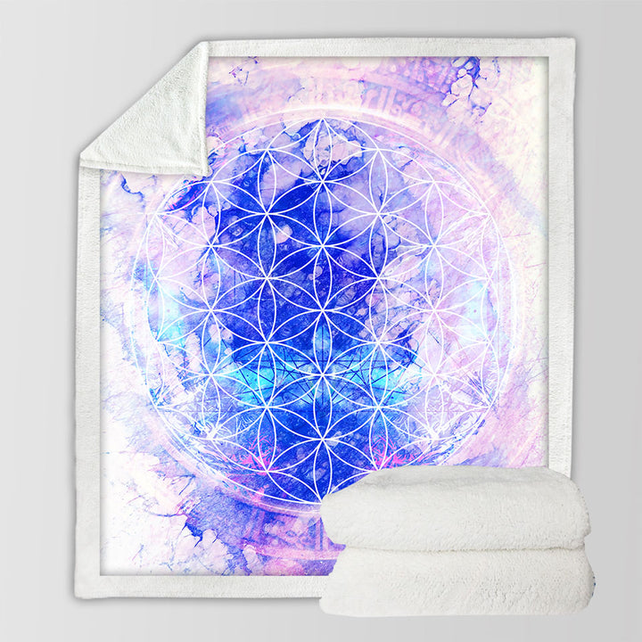 Cool Blankets Purplish Blue Fading Illusion