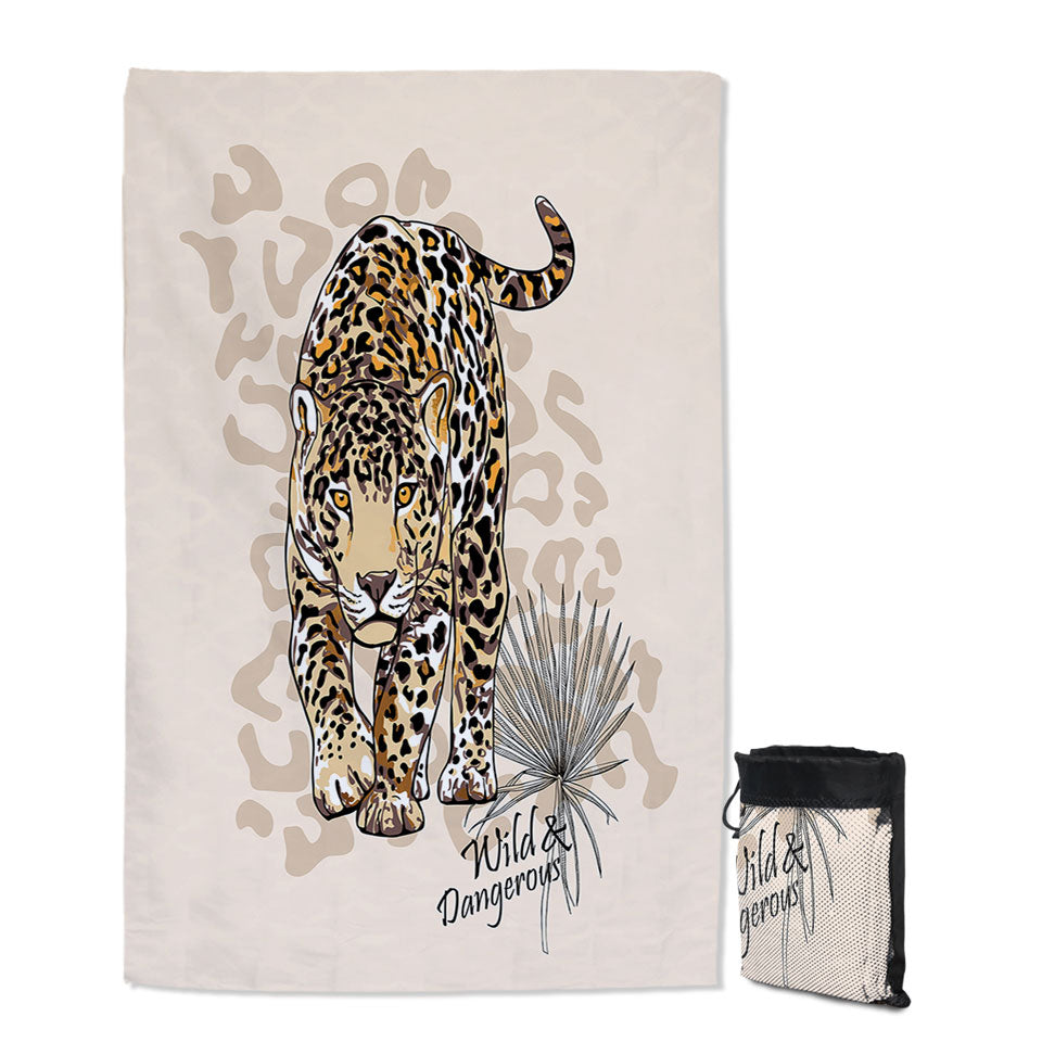 Cool Cheetah Quick Dry Beach Towel