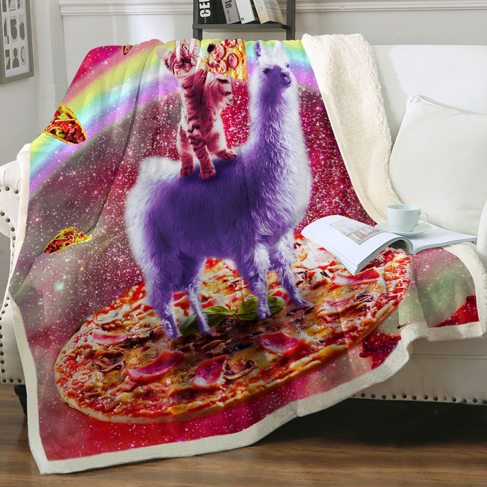 products/Cool-Crazy-Art-Outer-Space-Cat-Riding-on-Llama-Unicorn-Throws