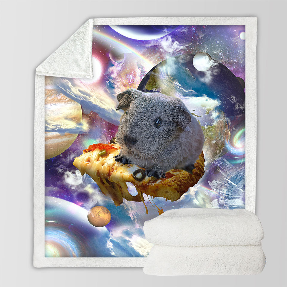 products/Cool-Crazy-Space-Cute-Guinea-Pig-on-a-Pizza-Sherpa-Blanket