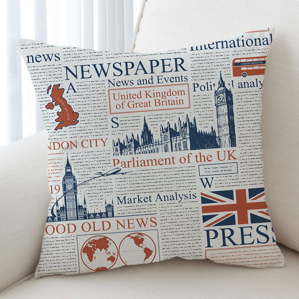 Cool Cushion Covers UK Newspaper