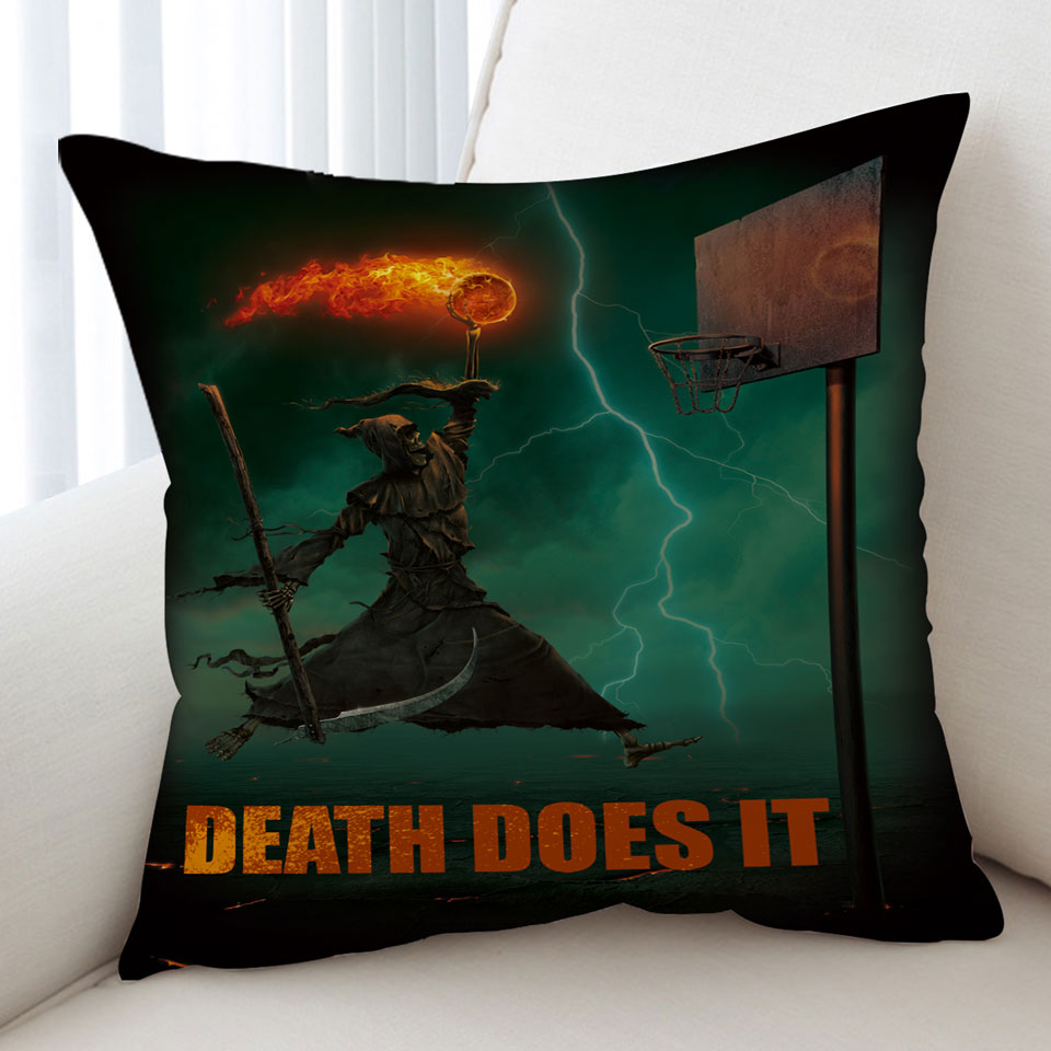 Cool Cushions Covers Dark Art Basketball Angel of Death