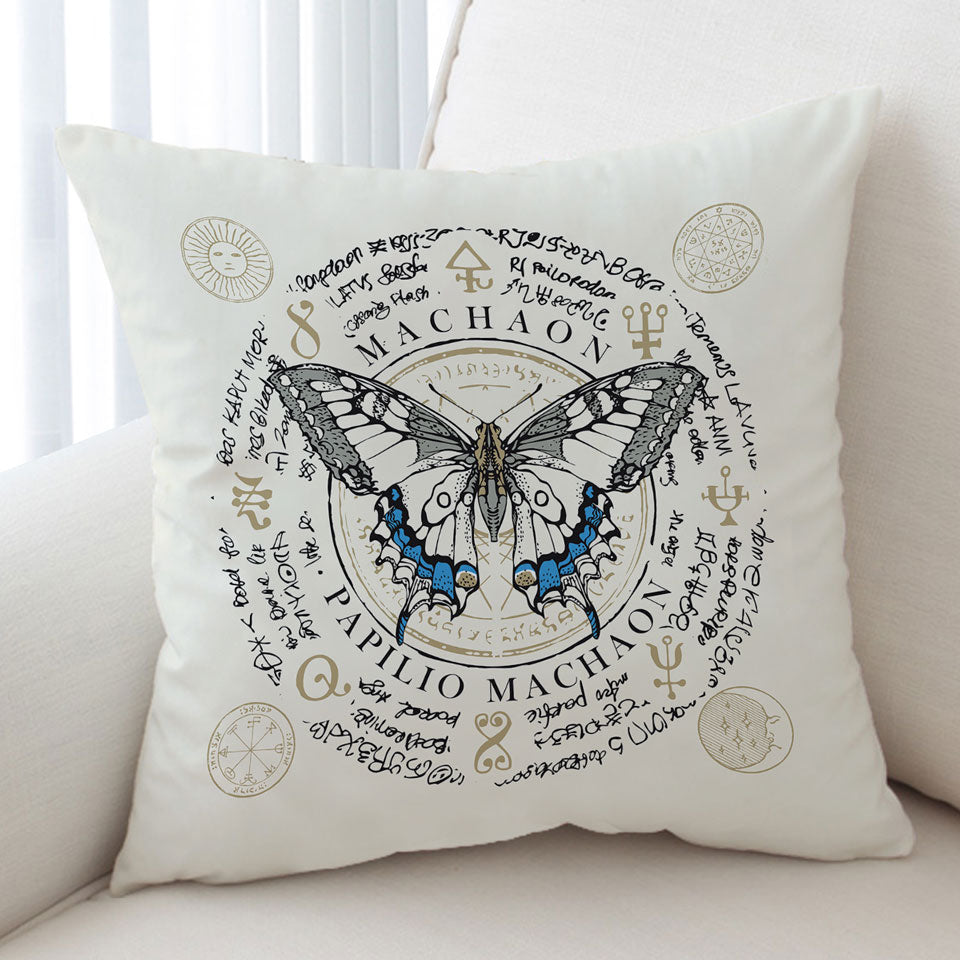 Cool Cushions with Ancient Symbols Papilio Machaon Butterfly
