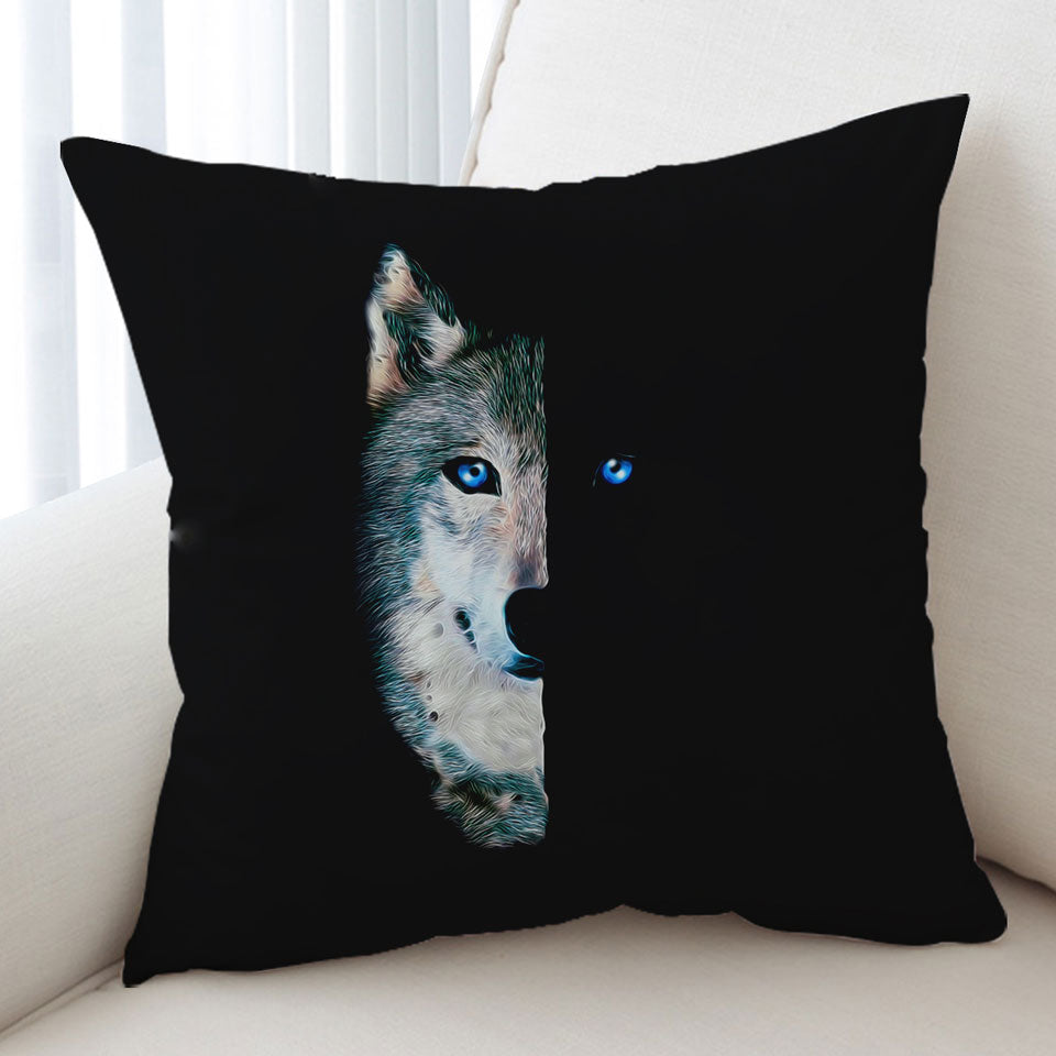 Cool Day Vs Night Wolf Cushion Covers