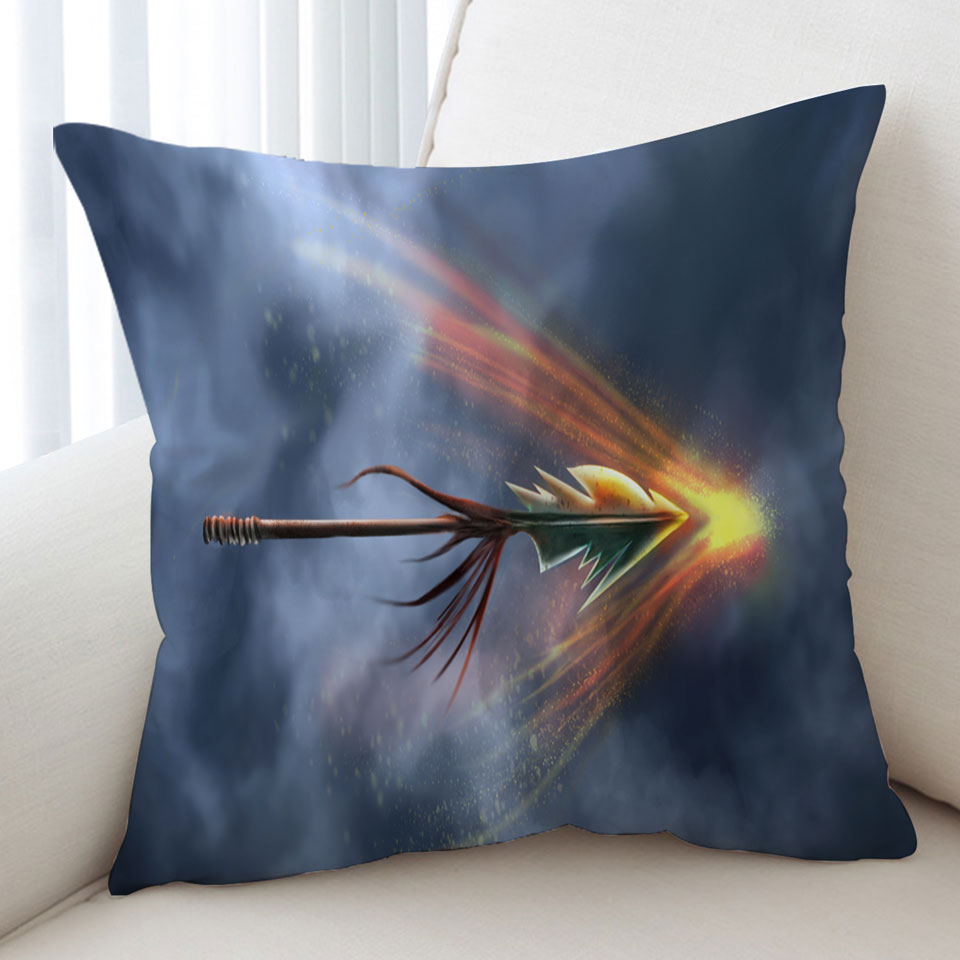 Cool Decorative Pillows Fantasy Weapon Spear of Shield
