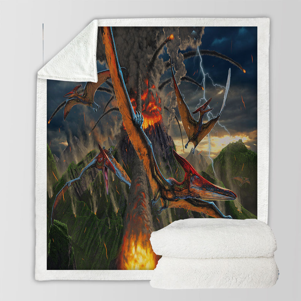 products/Cool-Dinosaurs-Art-Volcano-Sherpa-Blanket