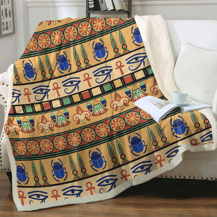 Cool Egyptian Symbols Throws