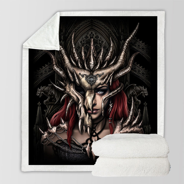 products/Cool-Fantasy-Art-Dragon-Mask-Sherpa-Blanket