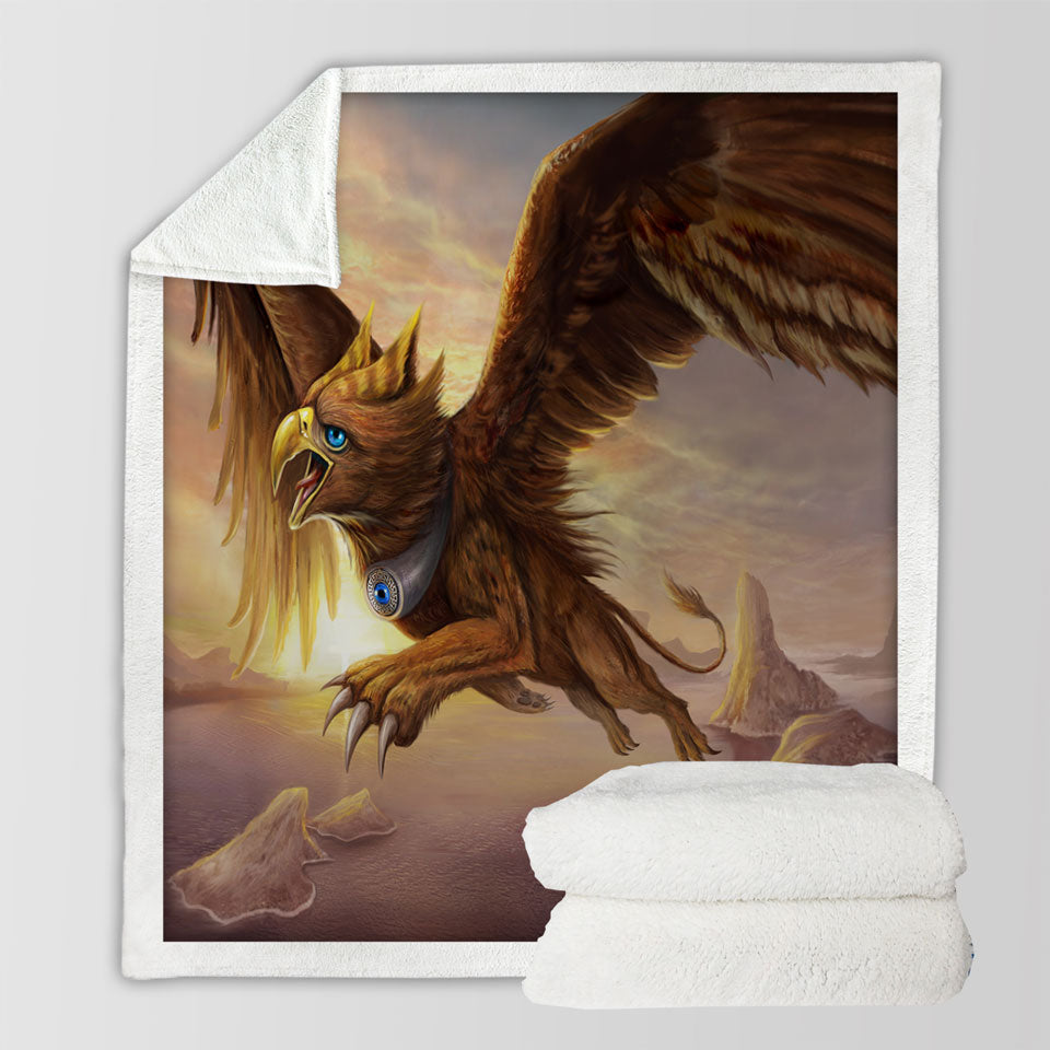 products/Cool-Fantasy-Art-Griffin-Sherpa-Blanket