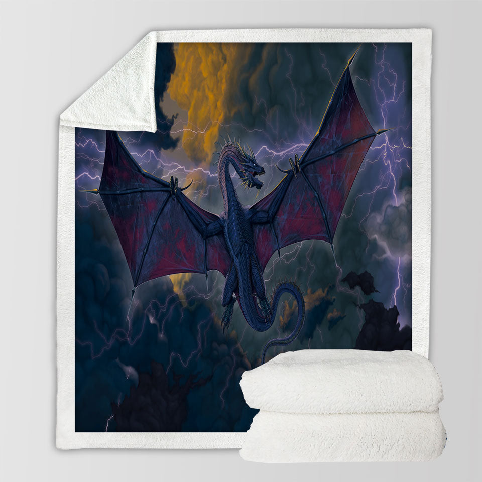products/Cool-Fantasy-Art-Lightning-and-Thunder-Dragon-Throw-Blanket