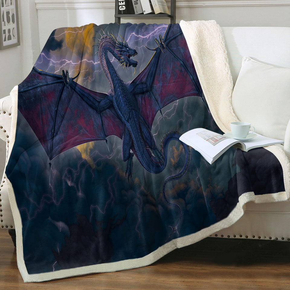 products/Cool-Fantasy-Art-Lightning-and-Thunder-Dragon-Throws