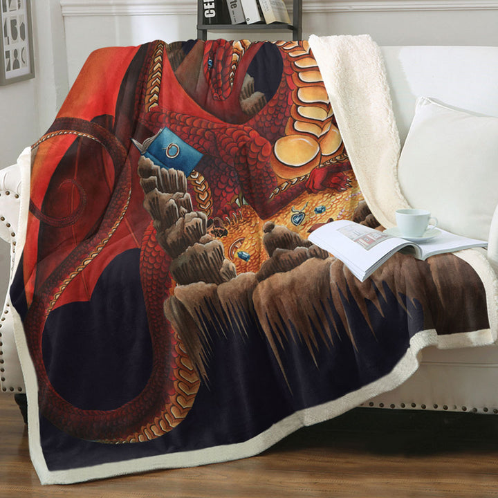 products/Cool-Fantasy-Art-Throw-Blanket-Dragon-Reading-a-Book