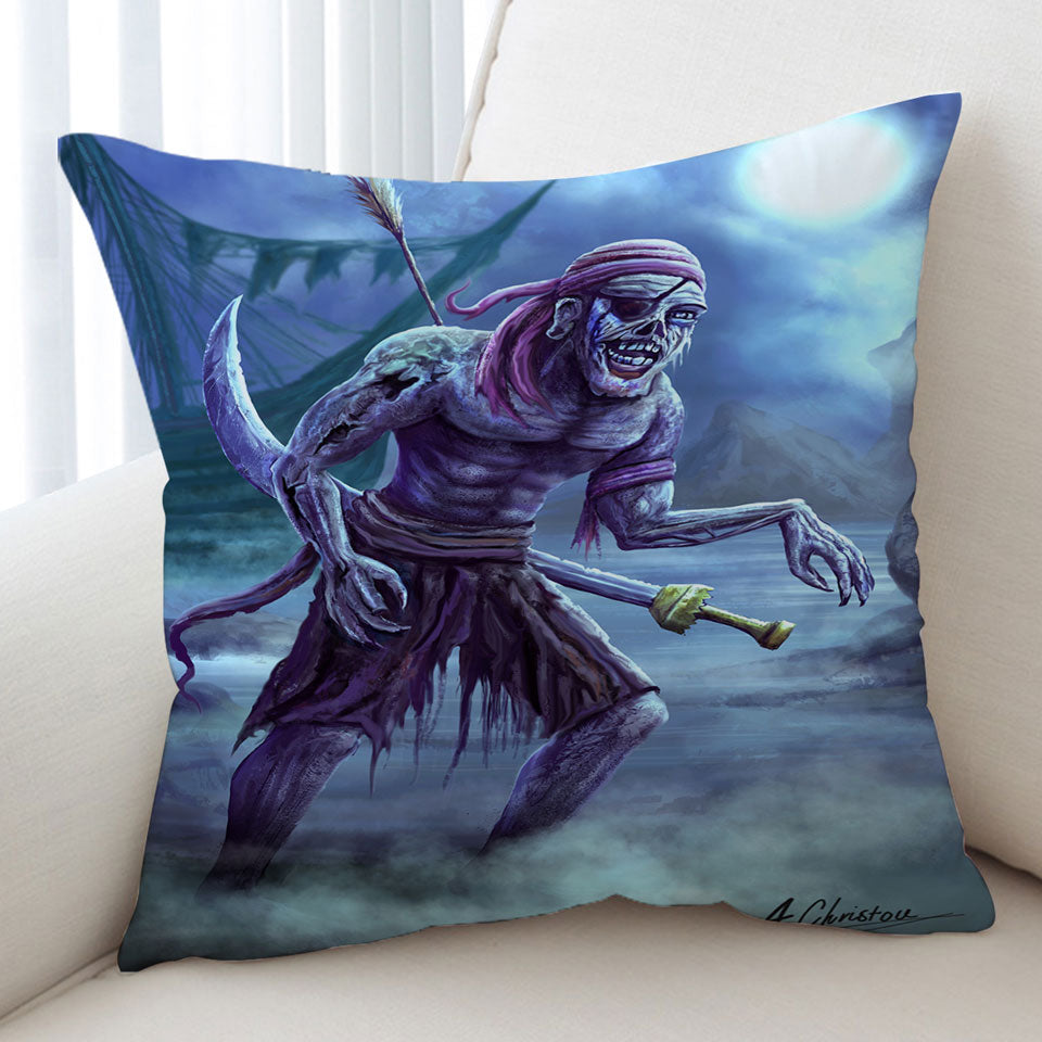 Cool Fantasy Art Zombie Pirate Cushions for Cool Room