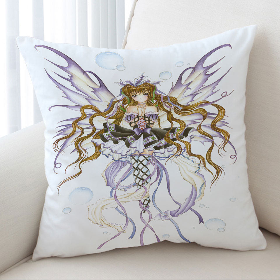 Cool Fantasy Cushion Covers Art Burgundy Wine Fairy