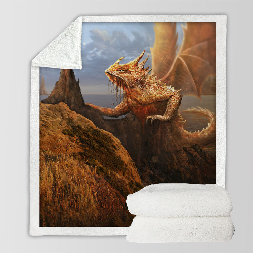 products/Cool-Fantasy-Rock-Dragon-Throw-Blanket