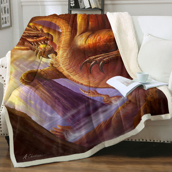products/Cool-Fiction-Artwork-Throws-Titan-Dragon