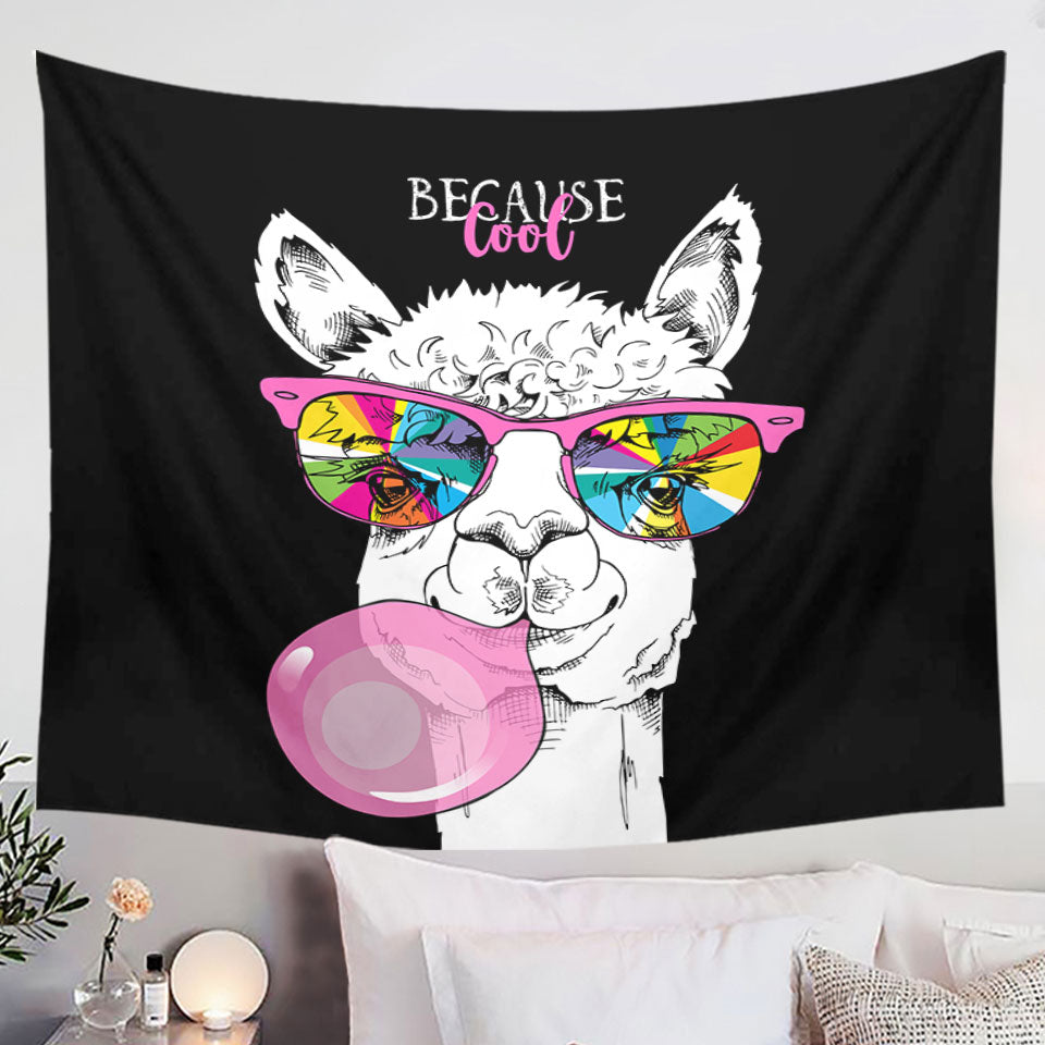 Black and White Bee Tapestry