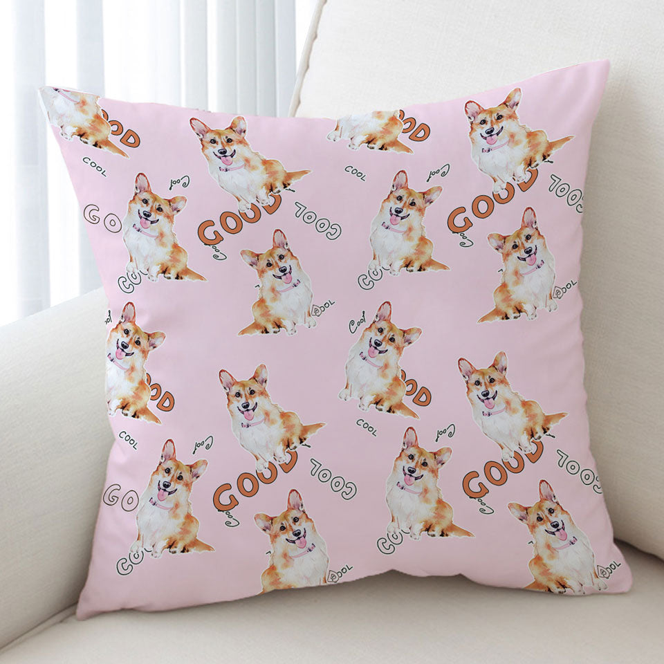 Cool Good Corgi Dog Cushion