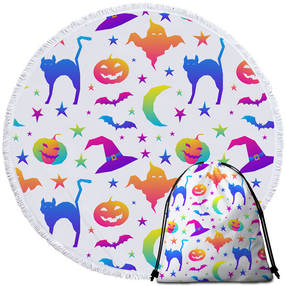 Cool Halloween Beach Towels and Bags Set