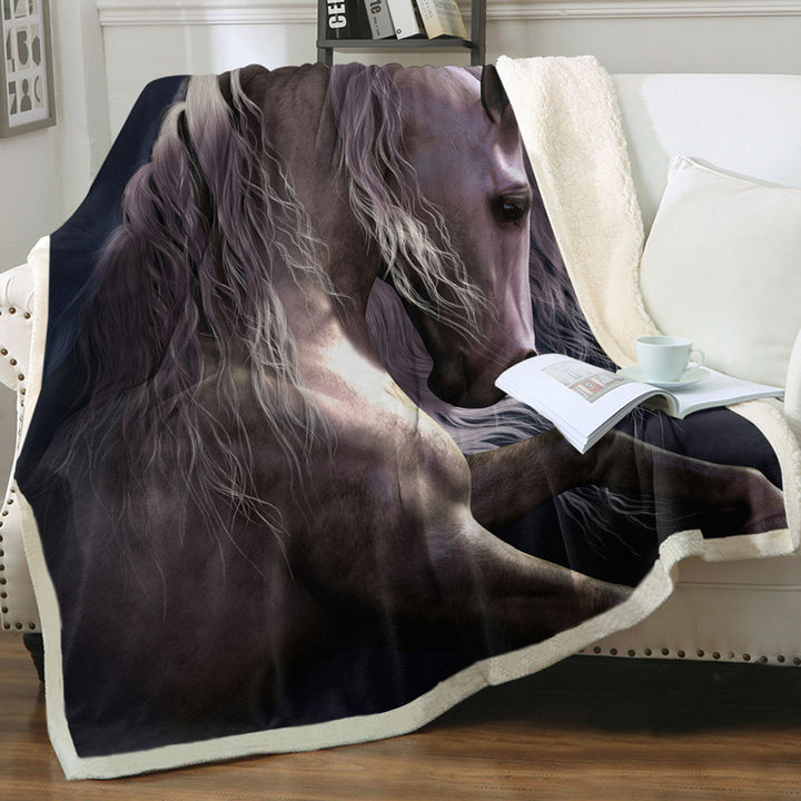 products/Cool-Horse-Throws-Thrilling-White-Horse-Silver-Ghost