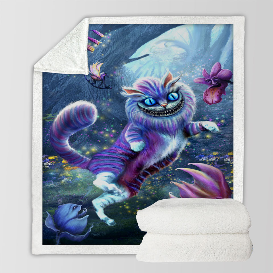 products/Cool-Kids-Sherpa-Blanket-Artistic-Blue-Eyed-Wonderland-Cat