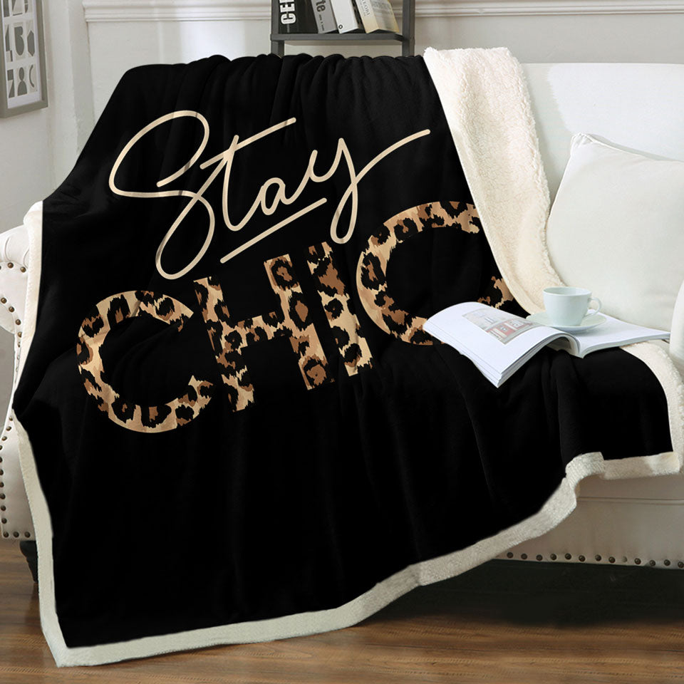 Cool Leopard Pattern Throw Blanket Stay Chic