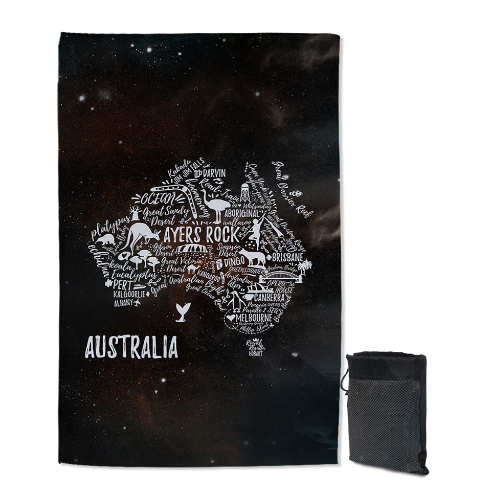 Cool Lightweight Beach Towel Aussies The Australian continent