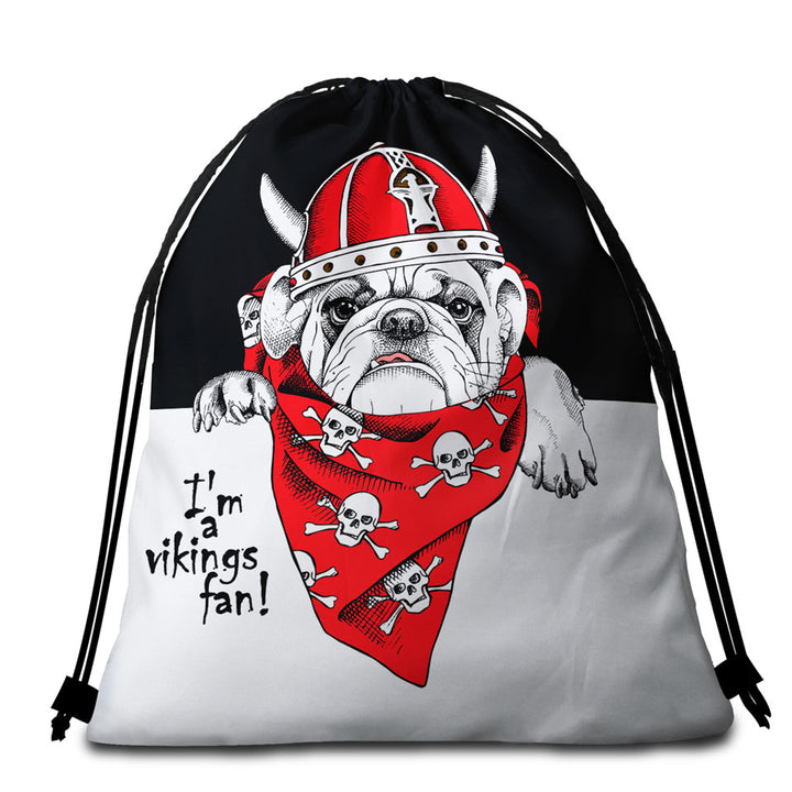 Cool Mens Beach Towel Bags Viking Tough Bulldog