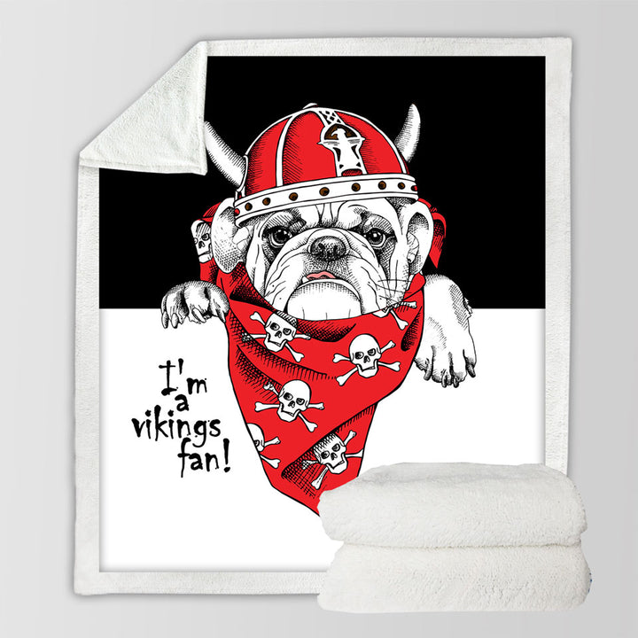 Cool Mens Lightweight Blankets Viking Tough Bulldog