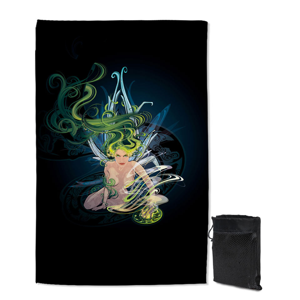 Cool Mens Microfiber Towels For Travel Absinthe Fairy
