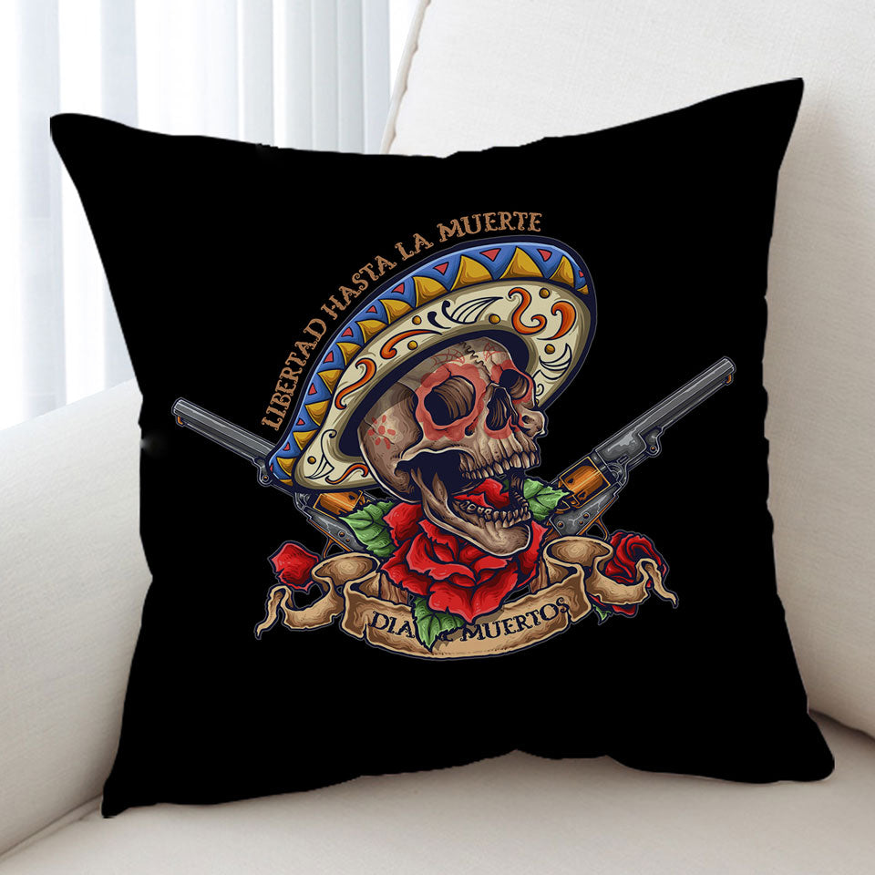 Cool Mexican Skull Cushion Covers Free the Dead