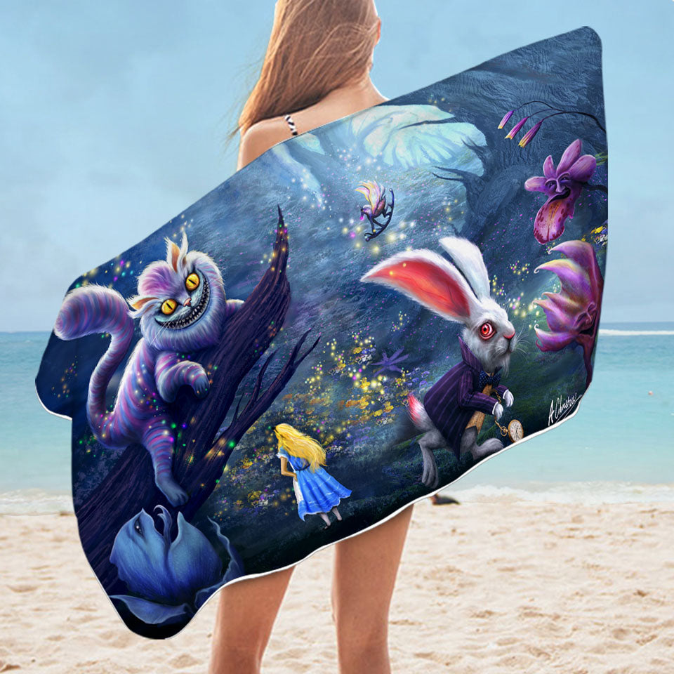 Cool Microfibre Beach Towels Fairy Tale Wonderland