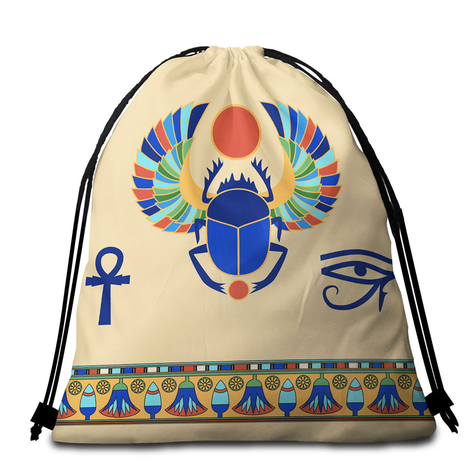Cool Multi Colored Egyptian Beach Towel Bags