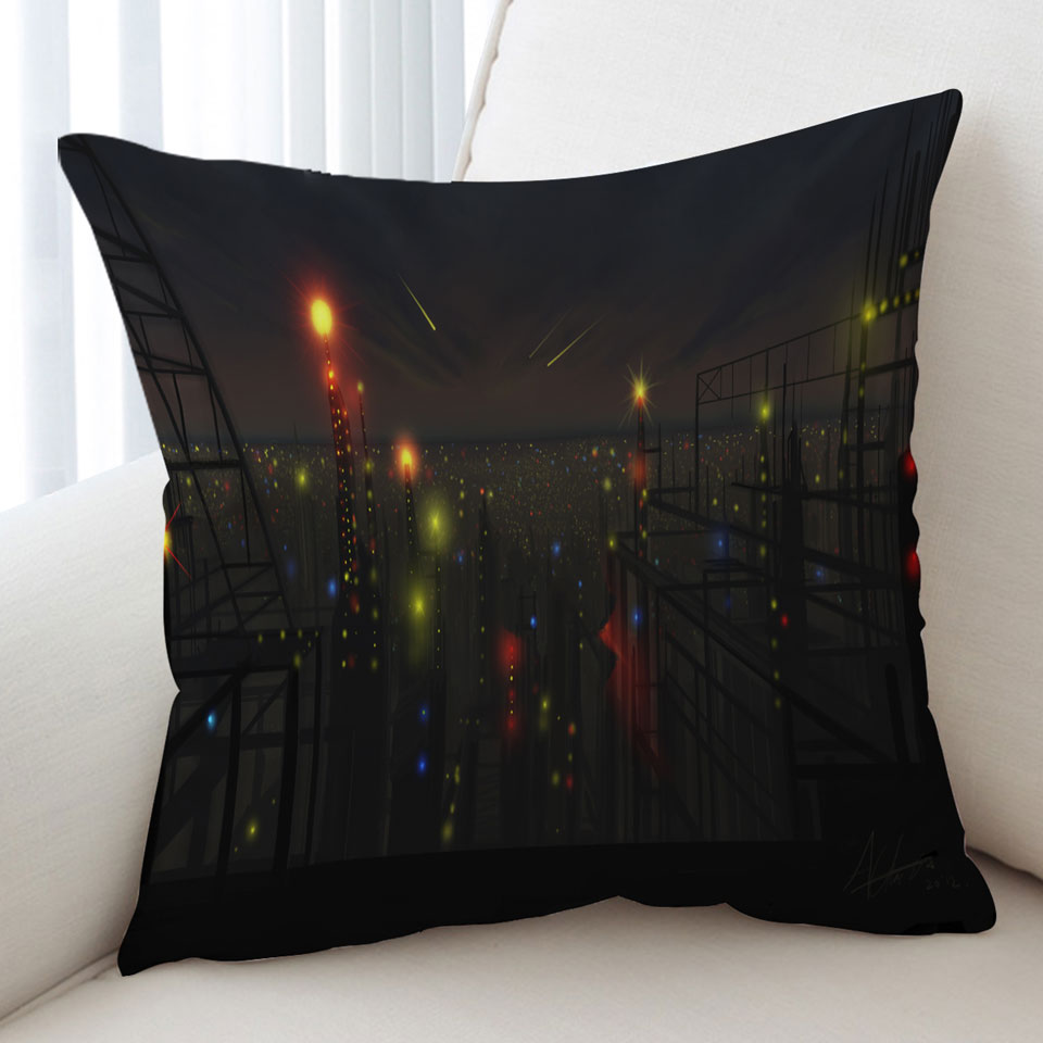 Cool Night at City Cushion Covers of Lights
