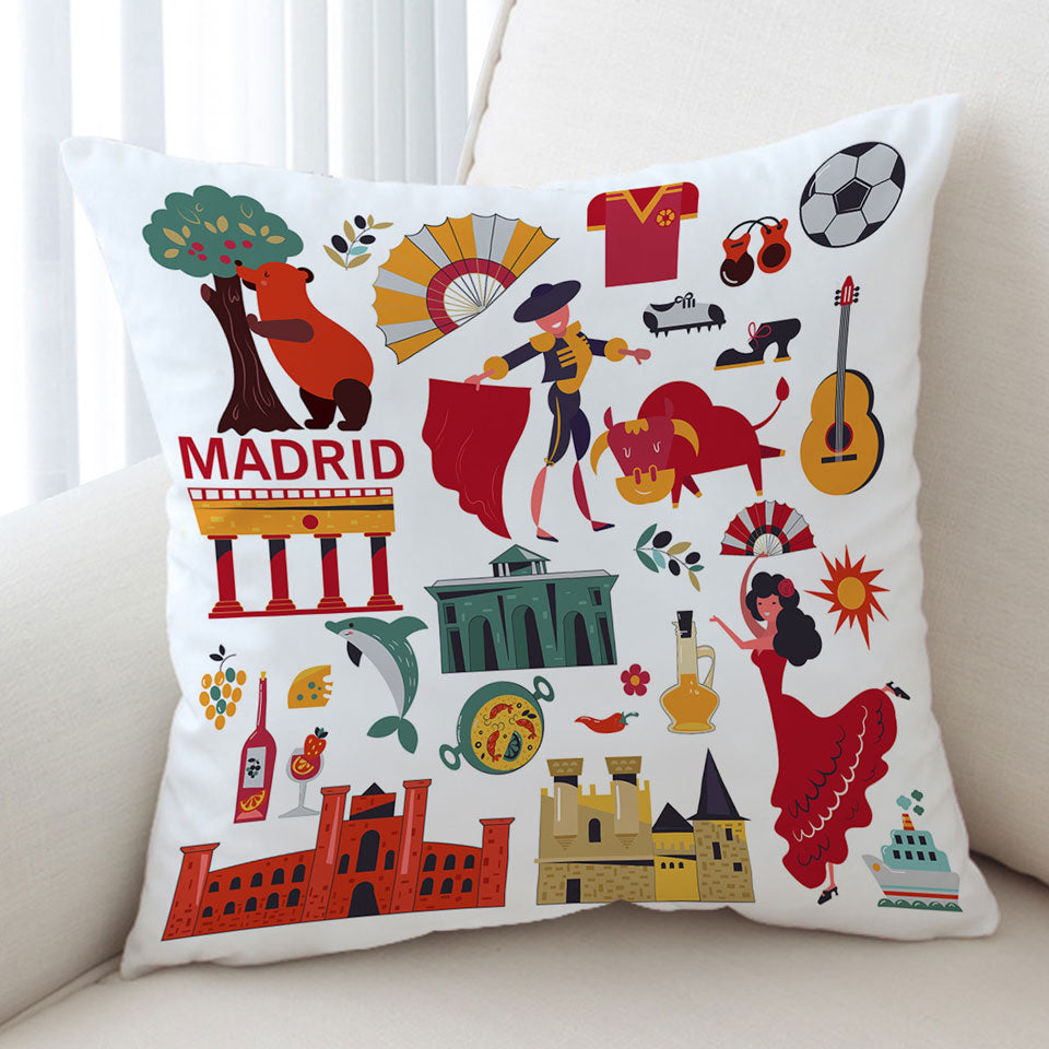 Cool Pattern Cushions of Madrid Spain Attractions