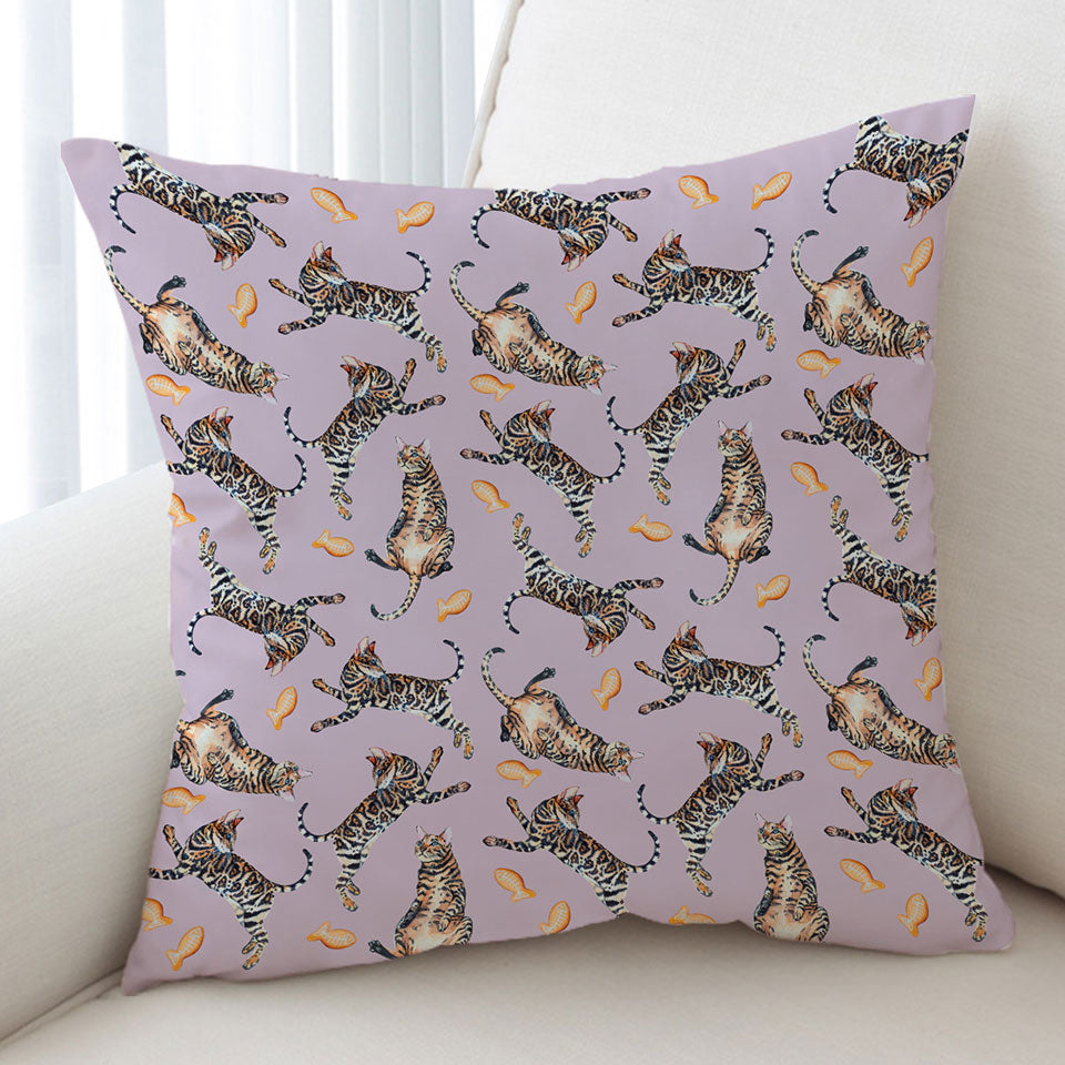 Cool Pattern Tiger Cat Cushion Covers