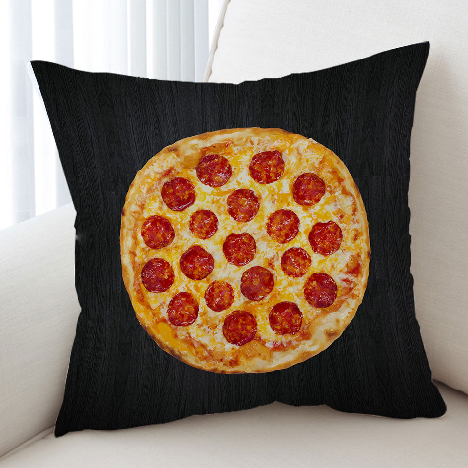 Cool Pepperoni Pizza Cushion Cover
