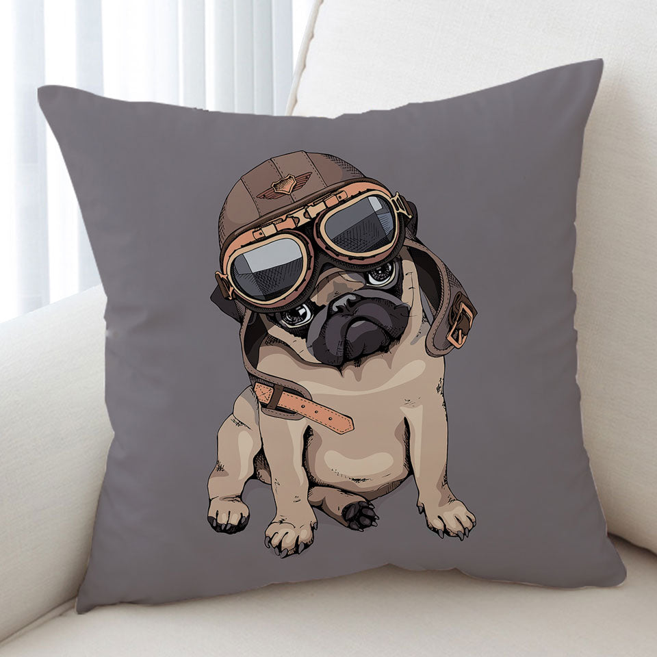 Cool Pilot Pug Cushions
