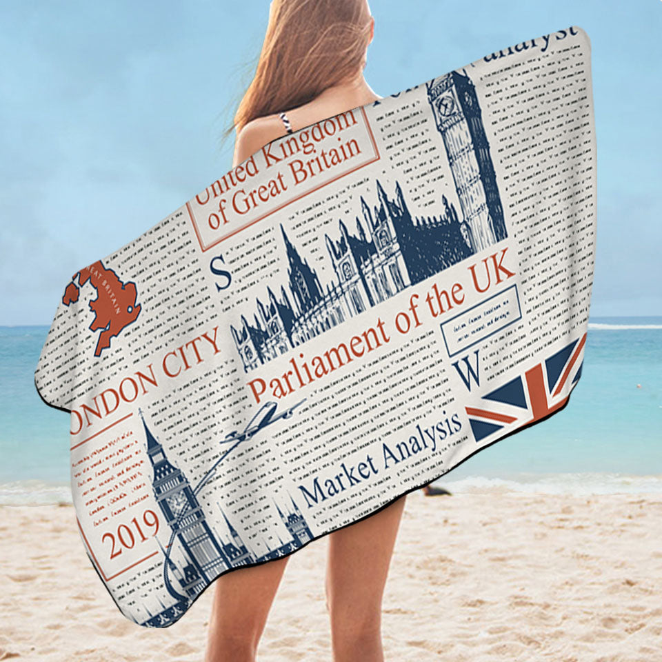 Cool Pool Towels UK Newspaper