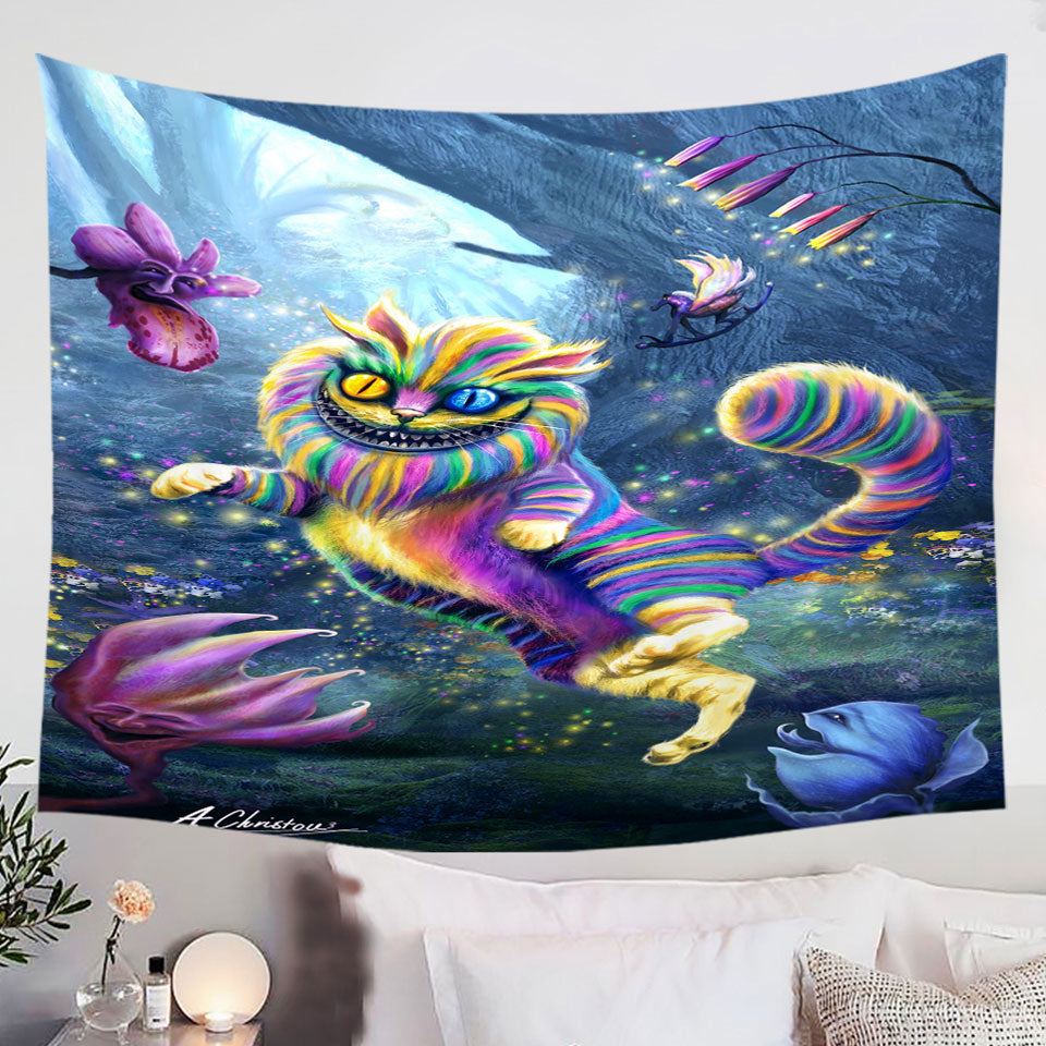 Cool-Rainbow-Cheshire-Cat-Wall-Art-Tapestry