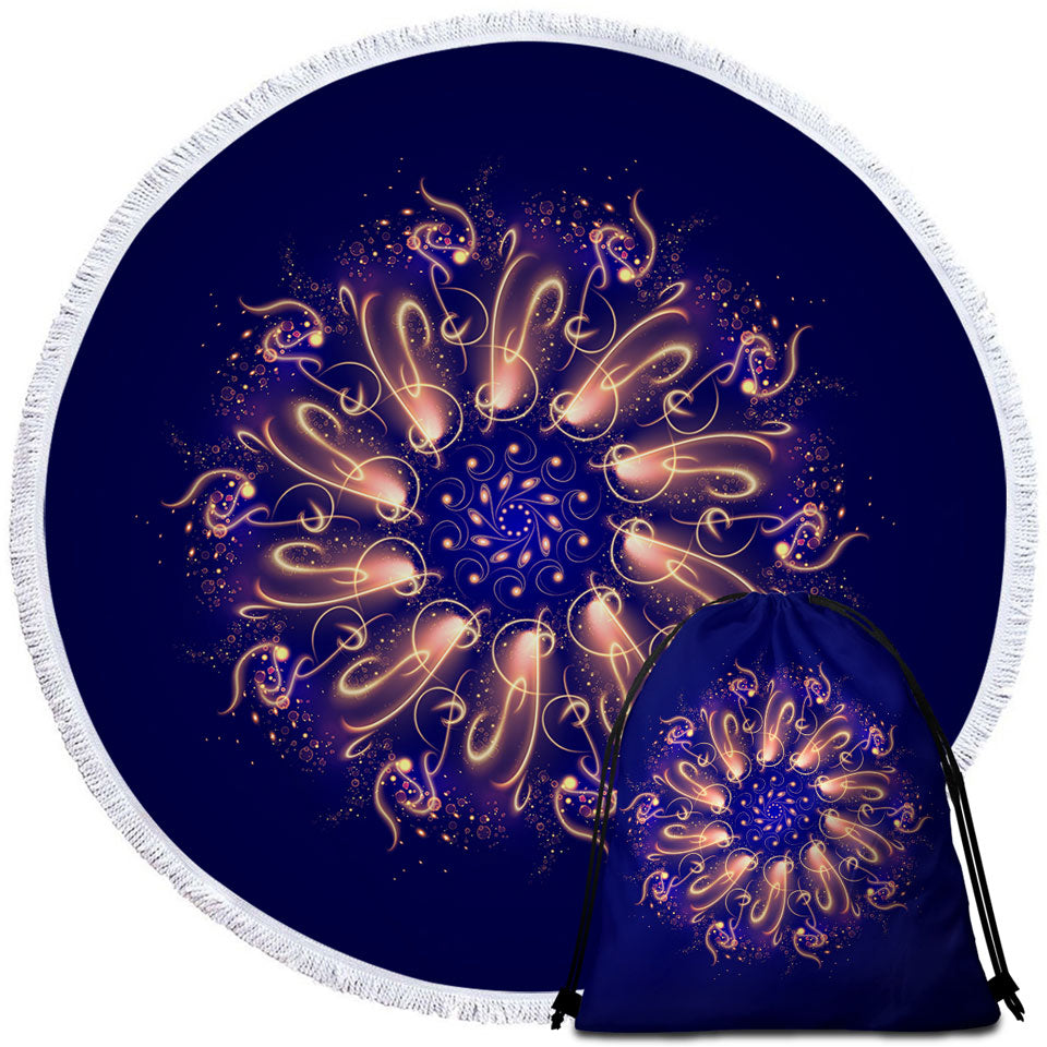 Cool Round Beach Towels Sparks Circle