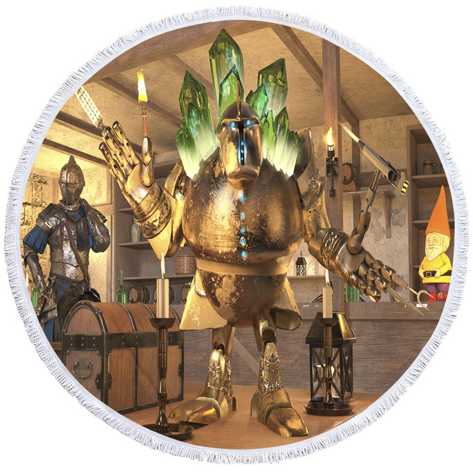 Cool Round Towels Fictional Characters Art