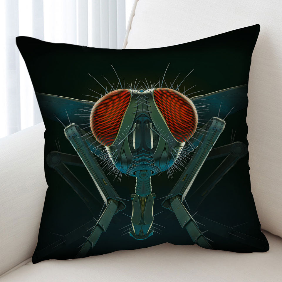 Cool Science Fiction Art Metal Fly Cushion