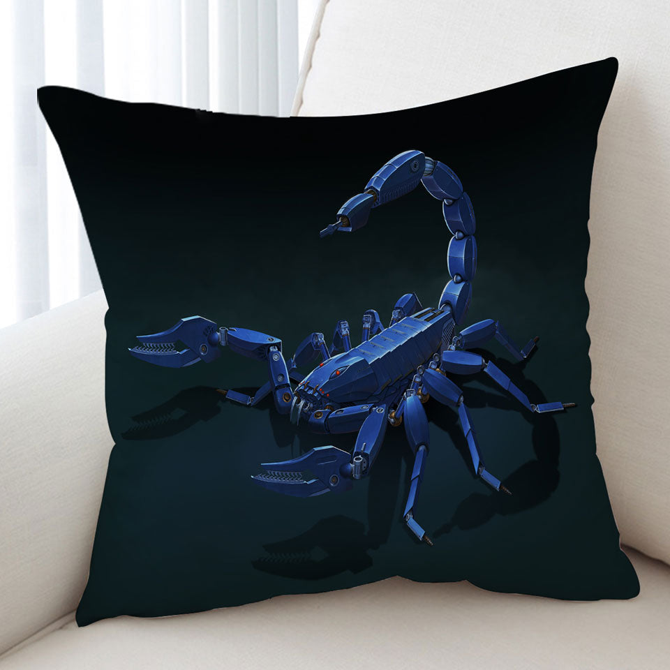 Cool Science Fiction Art Metal Scorpion Cushion Covers